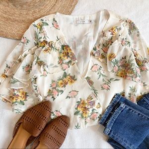 *SALE* White floral bodysuit